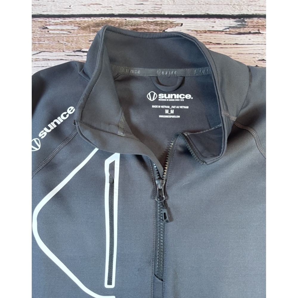 Sunice 1/4 Zip Mens M Allendale SuperliteFX Thermal Golf Logo Athleisure - Picture 3 of 10